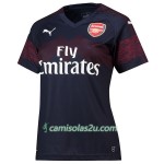 Camisolas de futebol Arsenal Mulher Equipamento Alternativa 2018/19 Manga Curta